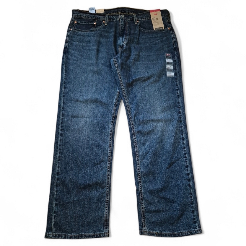 Levi's 559 Relaxed Straight Dark Blue Jeans NWT size 36x30